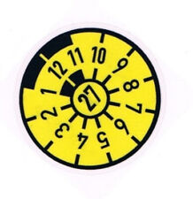 STICKER BADGE - GERMAN  NUMBER PLATE SEAL - 2027 - 1 PCS