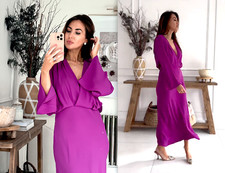 ZARA PURPLE MAGENTA CROSSED