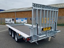 NEW Car Trailer Plant Mini Digger Excavator Ramp Tailgate 3500kg 4m x 1.72m