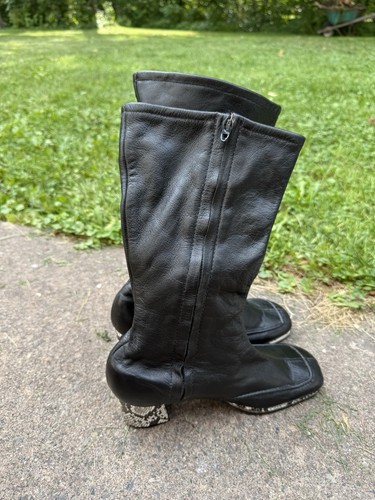 Vintage 70s leather and faux - vintage,