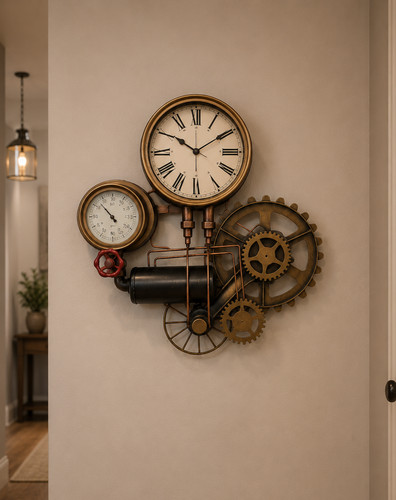 Industrial steampunk wall - steampunk,