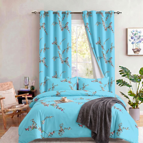 Floral blackout curtains - blackout,