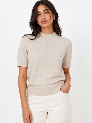 Ladies top pink knitted - m&s,