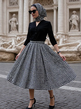 Houndstooth check 1950s
