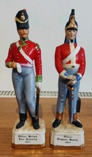2 Alfretto Military Figures Officer Dragood Guards British Line Infantry 1815
