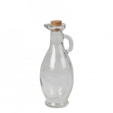 Medium Glass Oil Jar with Cork