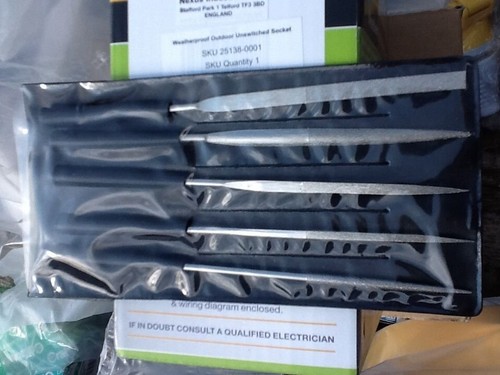 Forge steel diamond file set - forge,