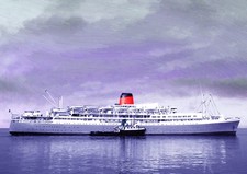 UNION CASTLE LINE - REINA DEL MAR -  LIMITED EDITION ART (25) 