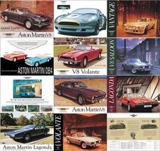Aston Martin Advertising Vintage Showroom Posters Prints DB4 5 7 DBS V8 Lagonda