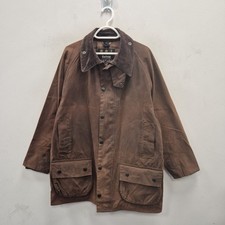 Barbour Gamefair Wax Waterproof Cotton Brown Country Jacket Coat Size Large