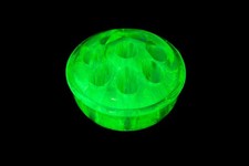 Uranium glass flower holder