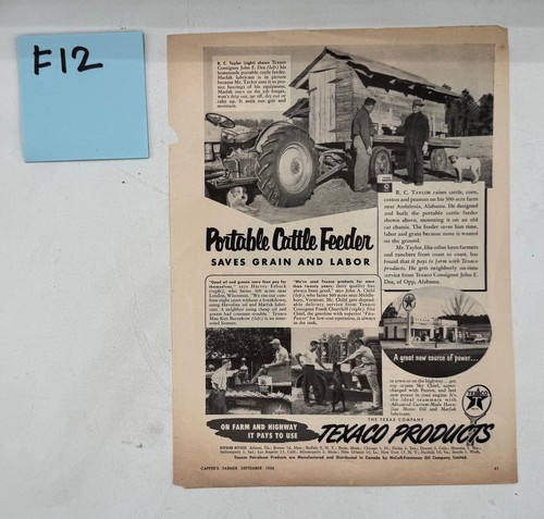 1956 texaco portable - 1956,