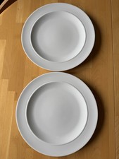 2 Large Denby White 1809