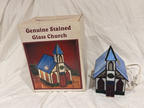Vintage stained glass church