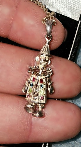 Clown pendant articulated with - pendant,