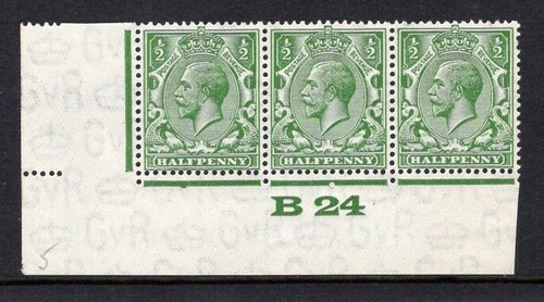 1924 green block - ½d,