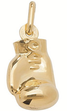 9CT YELLOW GOLD BOXING GLOVE PENDANT CHARM 9 CARAT YELLOW GOLD NEW BOXED