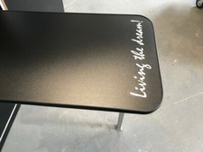 BLACK TABLE & BLACK TRIM  -