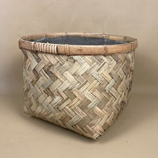 Vintage Woven Bamboo Basket