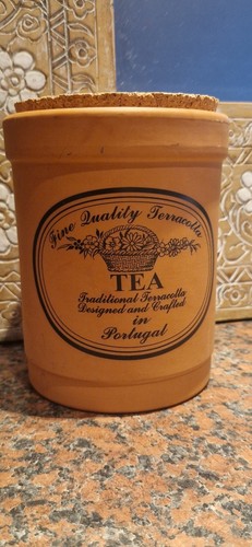 Vintage terracotta storage tea