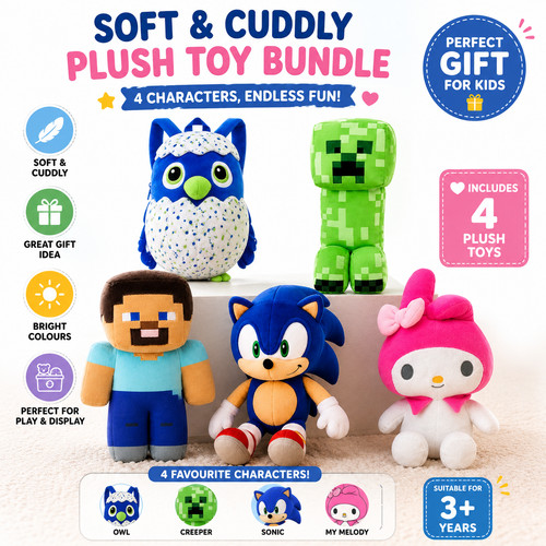 Kids plush stuffed toy - stuffed, 3d