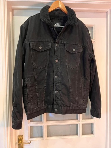 Zara men black denim - black,