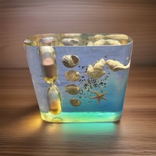 Egg timer lucite - lucite, sea