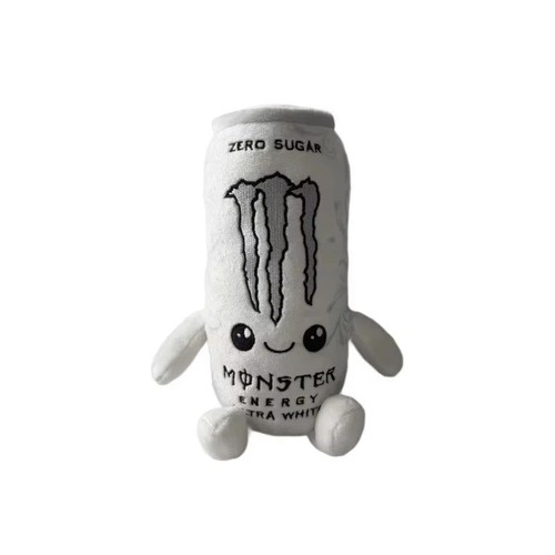 White monster energy can plush - white,