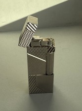 Alfred Dunhill Rollagas silver pattern design Lighter