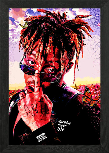 Juice wrld framed wall - wrld, art