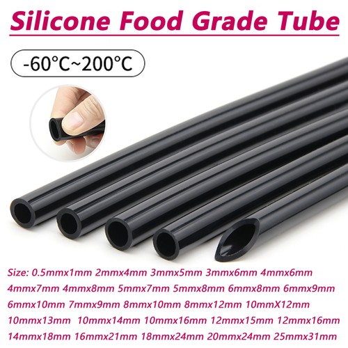 Black silicone tube - tube, pipe