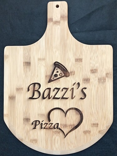 Bamboo pizza paddle - pizza,