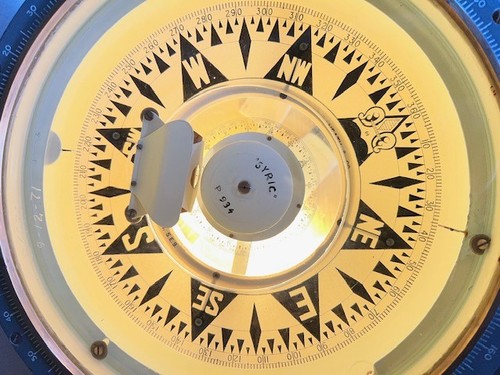 Vintage ships gimbal compass - ships,