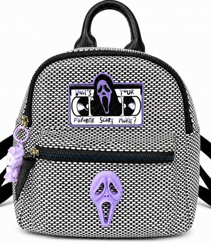 Lilac ghost checked backpack - ghost,