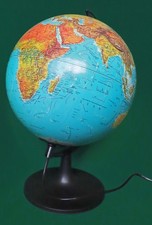 Illuminated World Globe, 25cm