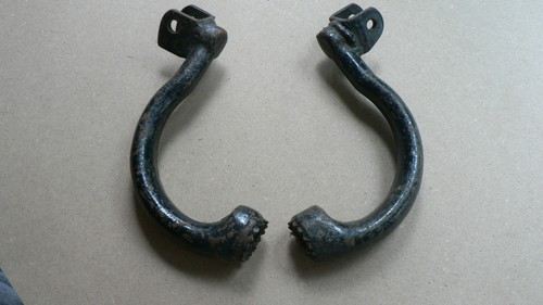 Pair norton footrests - of,