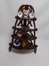 Dolls house HANDMADE WOT-NOT WITH ACCESSORIES - ARTISAN B. MASTERS