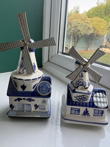 Pair vintage elesva delft blue - delft,
