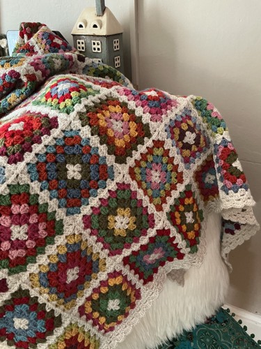 Handmade crochet blanket - crochet,