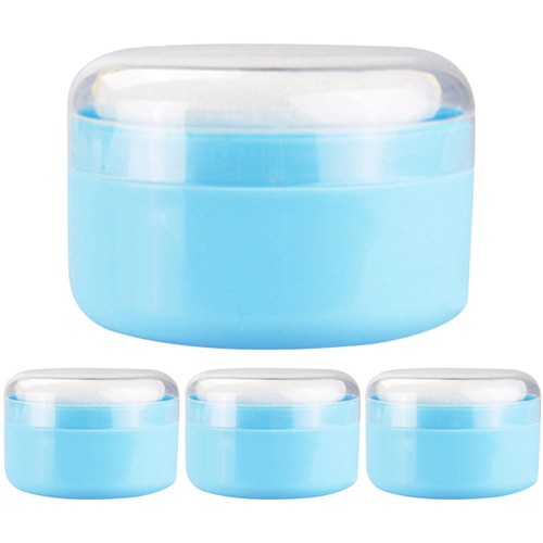 Portable body powder puff and - puff,