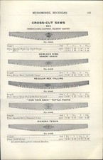 1910 PAPER AD Rex Hemlock King 2 Two Man Cross Cut Saw 