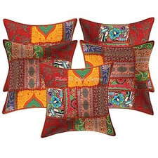 Red Cushion Cover Vintage