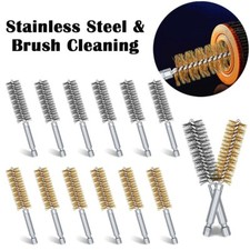 Bore Brush Set Wire Brush Set Steel Cleaning Brush for Power Drill Impact Driver