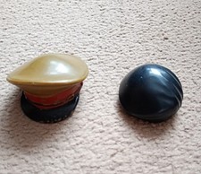 Vintage 1970's/80's Action Man  Military Officer's Hat & Tank Commander Beret.