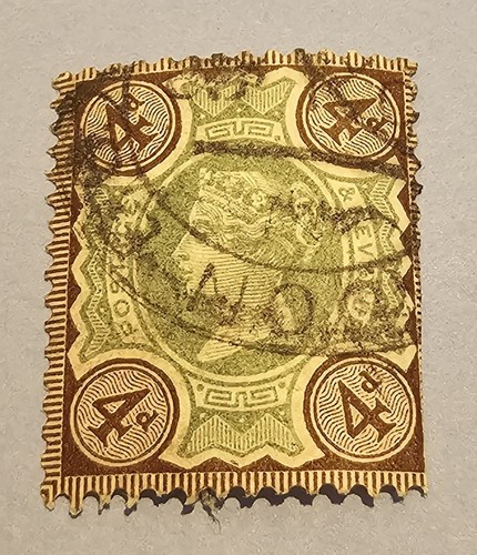 1887 1892 jubilee 4d - 1887-1892,