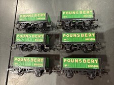 Job Lot 6 x Hornby R038 Pounsbery Bristol Open Wagons OO Gauge - Mint Condition