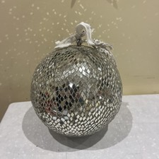 Mirror Disco Ball 20cm Silver