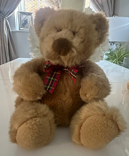 Vintage russ brown plush teddy - brown,