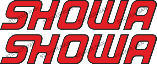 Showa stickers motobike - 2x,