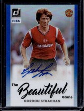Gordon Strachan Auto 99 2022 Panini Donruss Manchester United Scotland Autograph